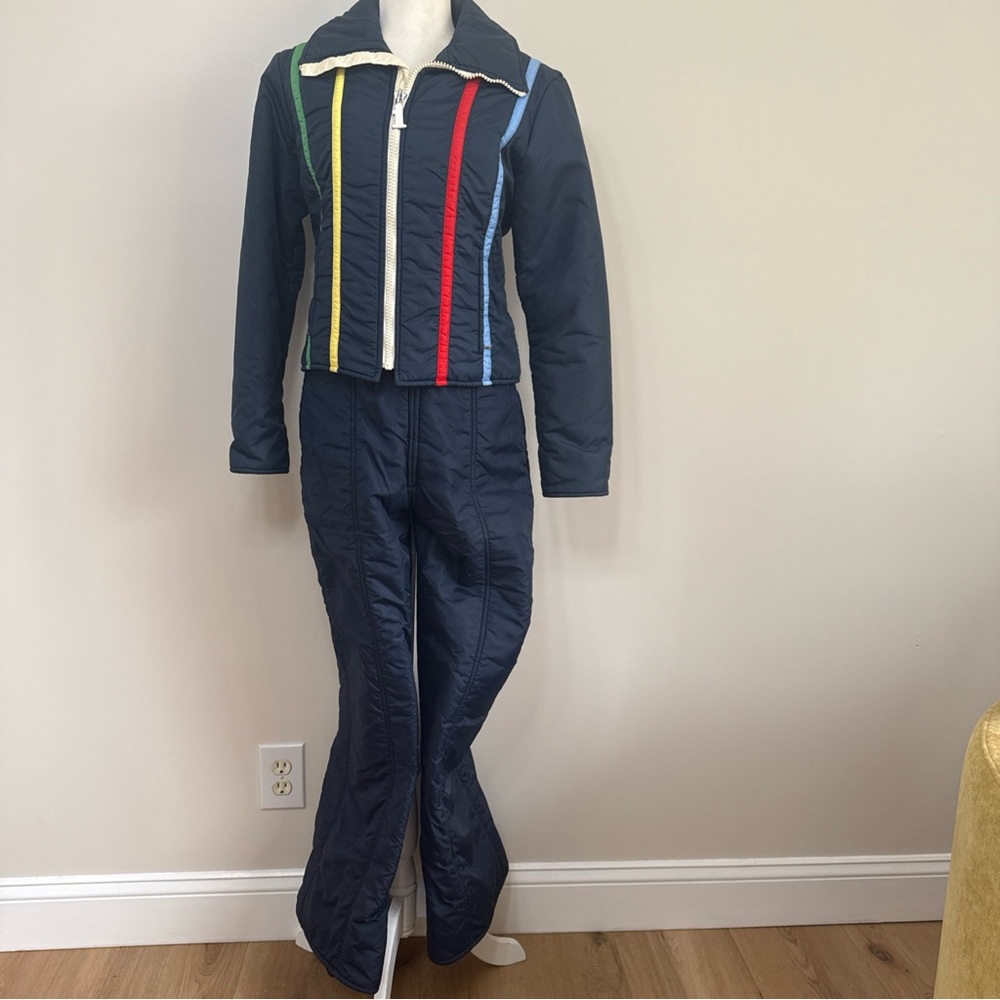 Vintage Number 1 Sun Ski Jacket and Bib - Picture 3 of 11